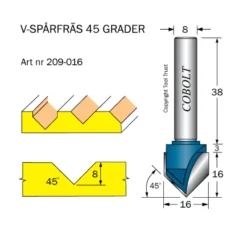 V-spårsfräs